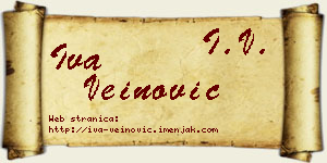 Iva Veinović vizit kartica